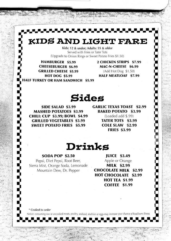 Ma and Pa's Family Diner Menu image 2