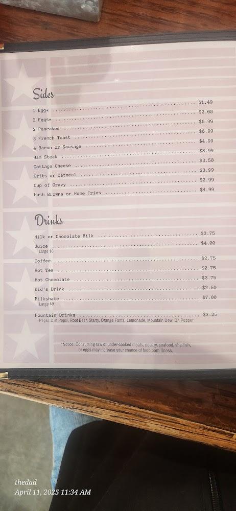 Ma and Pa's Family Diner Menu image 4